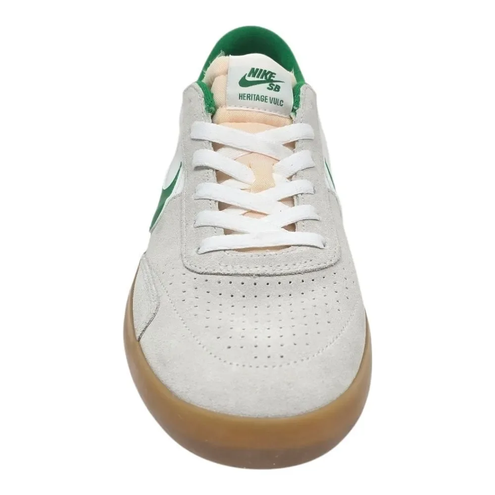 Nike SB Heritage VULC White Green Gum Skateboard Shoes CD5010-101 Men's Size's